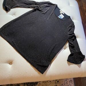 NWT MICHAEL Michael Kors Flared-Sleeve Shimmer Top!!